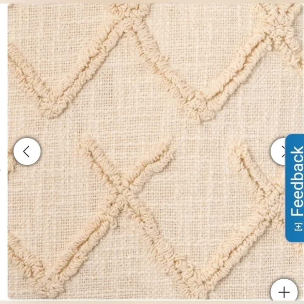 Mina Victory Cotton 20” x 20” Decor Pillow Cover , 2-pack